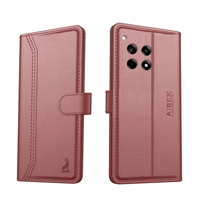 Luxe Leather Foldable Stand Pocket Case - OnePlus