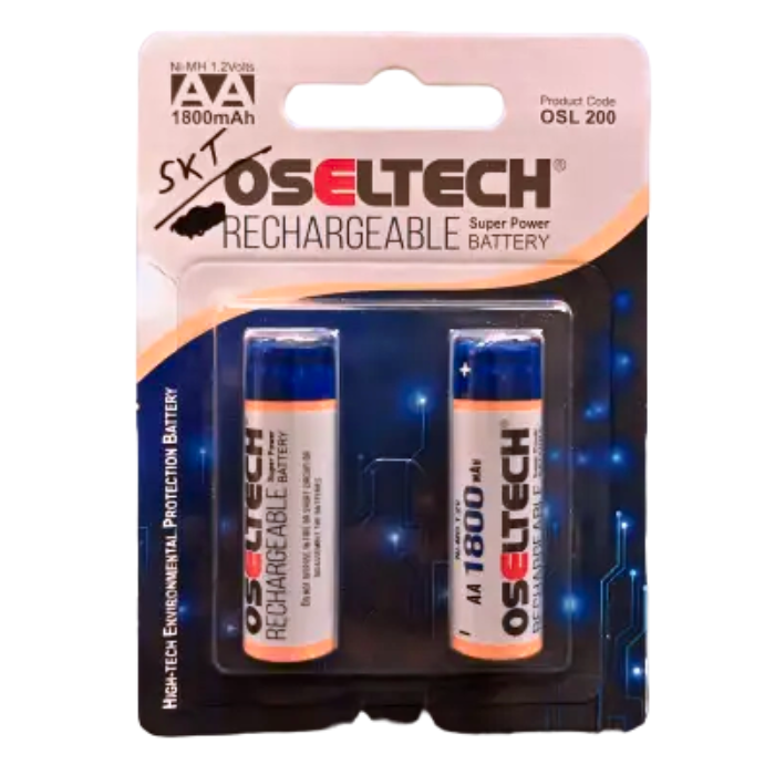 1800mAh AA Rechargeable Battery 1.2V (Pack of 2)