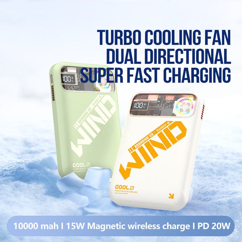 Compact 10000mAh 15W Magnetic Wireless Power Bank