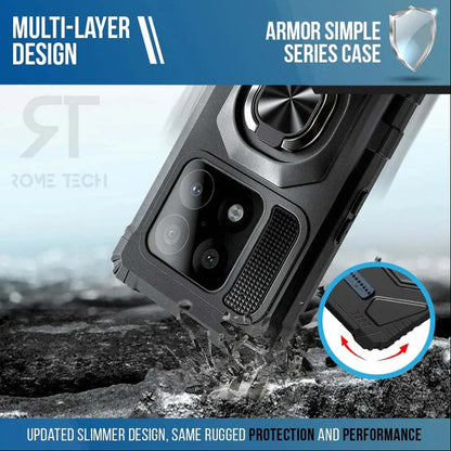 Magnetic Armor Case with Ring Holder- OnePlus