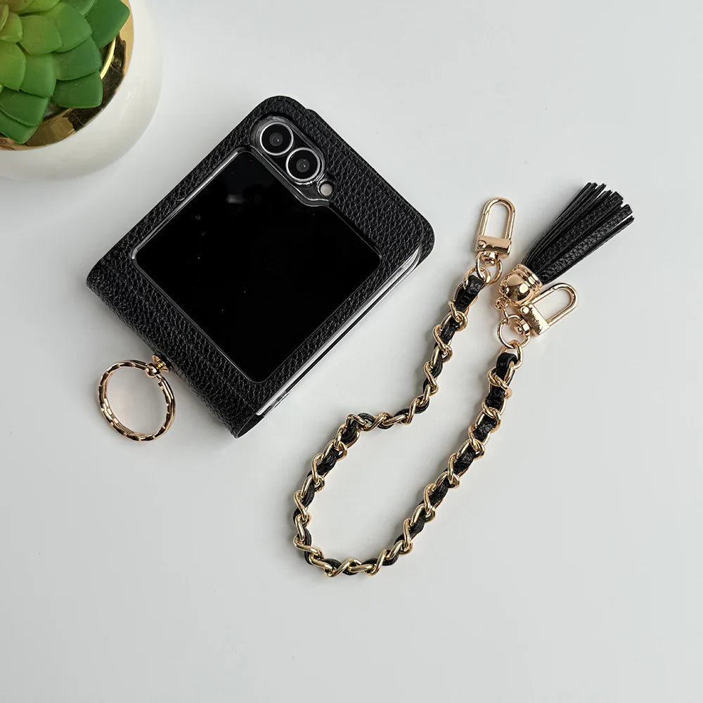 SnapCarry Wristlet Leather Wallet Case - Samsung