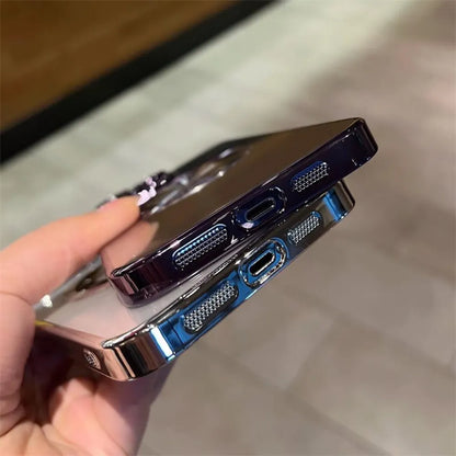 CD Pattern Magnetic Transparent Case - iPhone