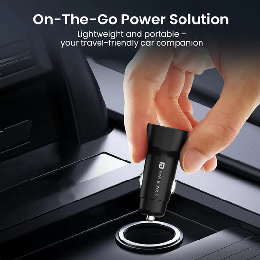 Portronics: Dual USB Output Fast Car Charger
