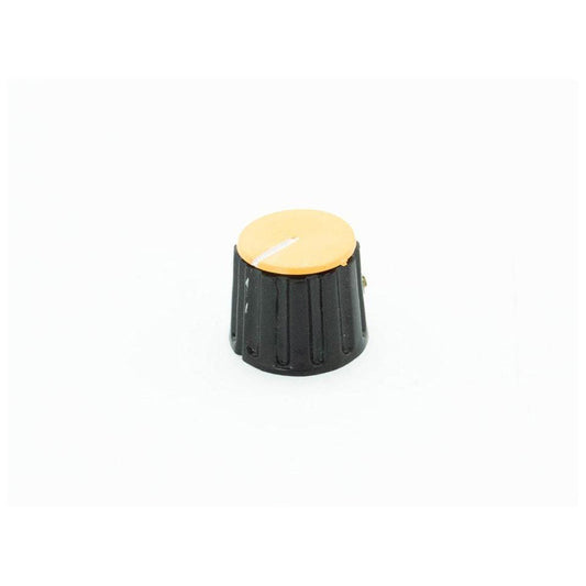 Potentiometer Knob Yellow 21mm for 6mm Shaft