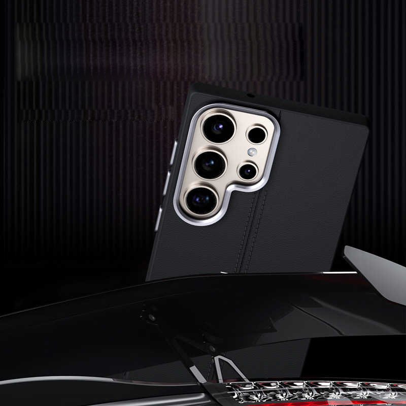 Stylish Business Leather MagSafe Case - Samsung