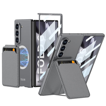 Prestigious Plaid Pattern Leather Case - Samsung