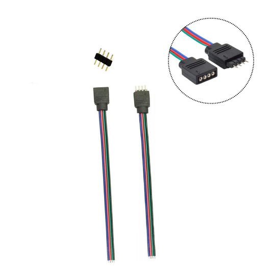 RGB LED Strip Wire Male/Female Connector Cable for 5050 3528 Light