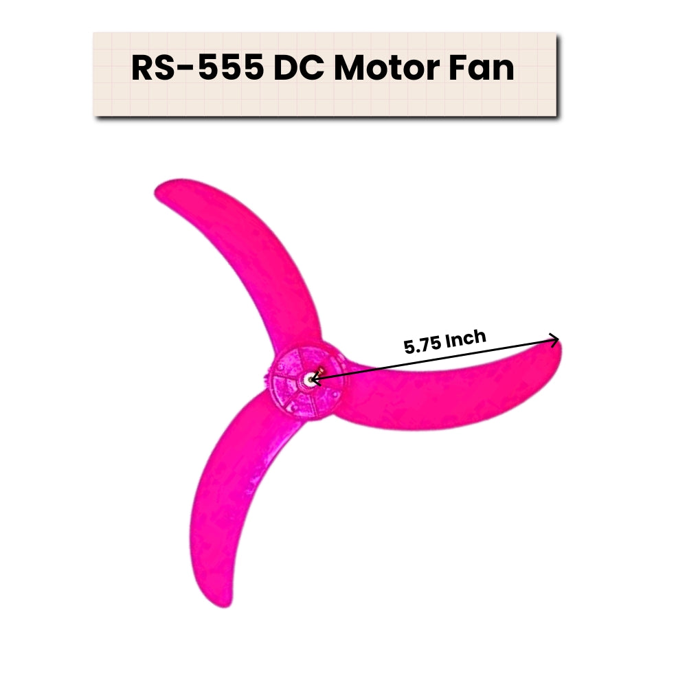 Multicolour 3-Blade Fan for 12-Volt DC Fan