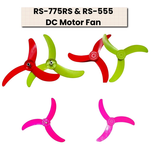 Multicolour 3-Blade Fan for 12-Volt DC Fan