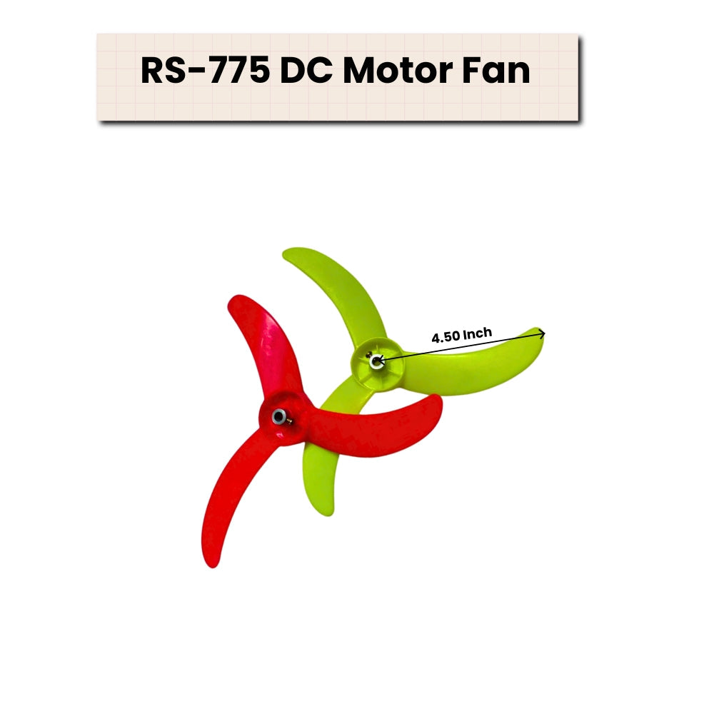 Multicolour 3-Blade Fan for 12-Volt DC Fan