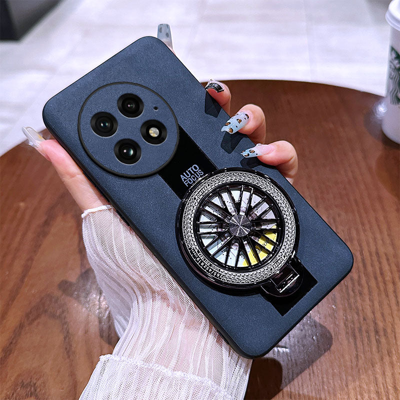 Ultimate Leather Wheel Ring Stand Case - OnePlus