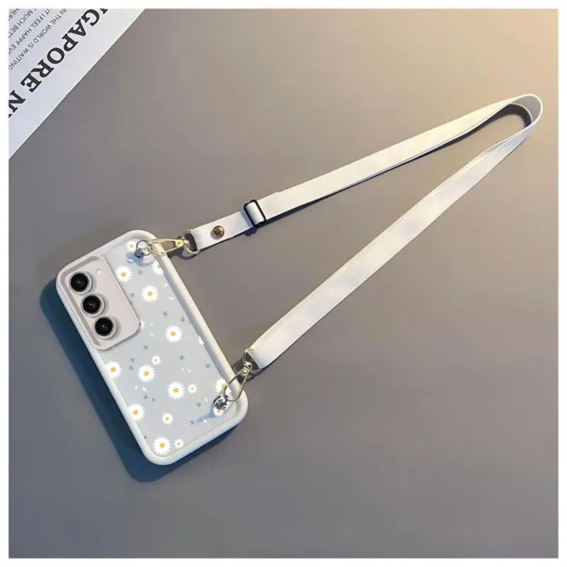 Blossom Crossbody Strap Phone Case - Samsung
