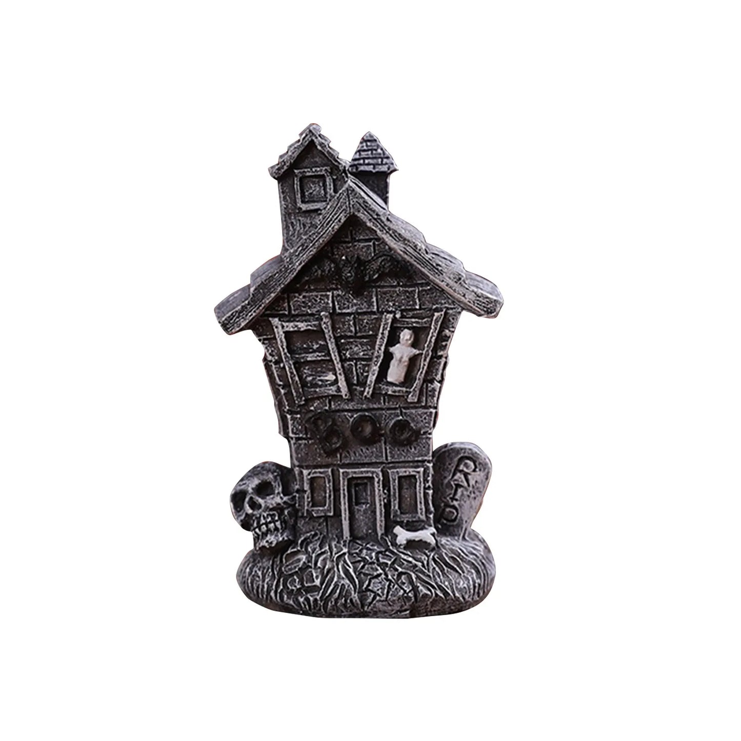 0709BA 2024 New Halloween Ghost Skulls Pumpkins Resin Ornament Halloween Home Desk Decorations