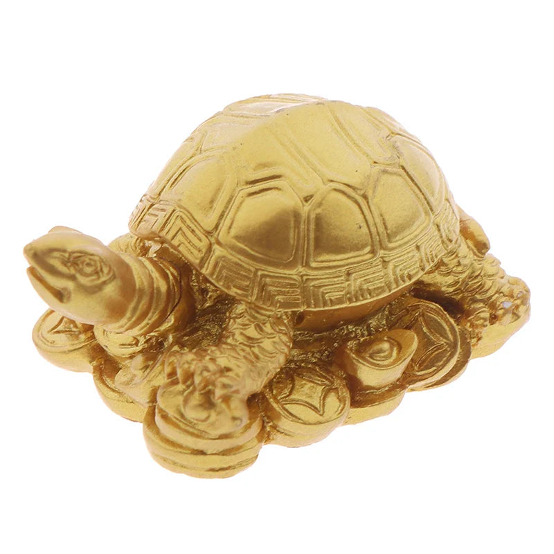 0907BA Feng Shui Toad Money LUCKY Fortune Wealth Chinese Golden Frog Toad Coin Home Office Decoration Lucky Gifts Tabletop Ornaments