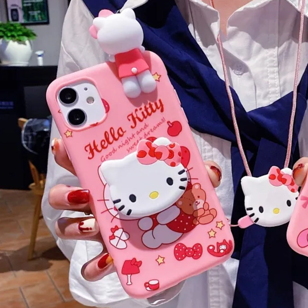 Cute Hello Kitty Charm Phone Case