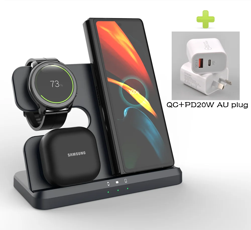 Wireless Charging Station for Samsung 3 in 1 Charger