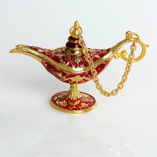 0907BA Vintage Legend Aladdin Lamp Magic Genie Wishing Ligh Tabletop Decor Crafts For Home Wedding Decoration Gift For Party Home Decor