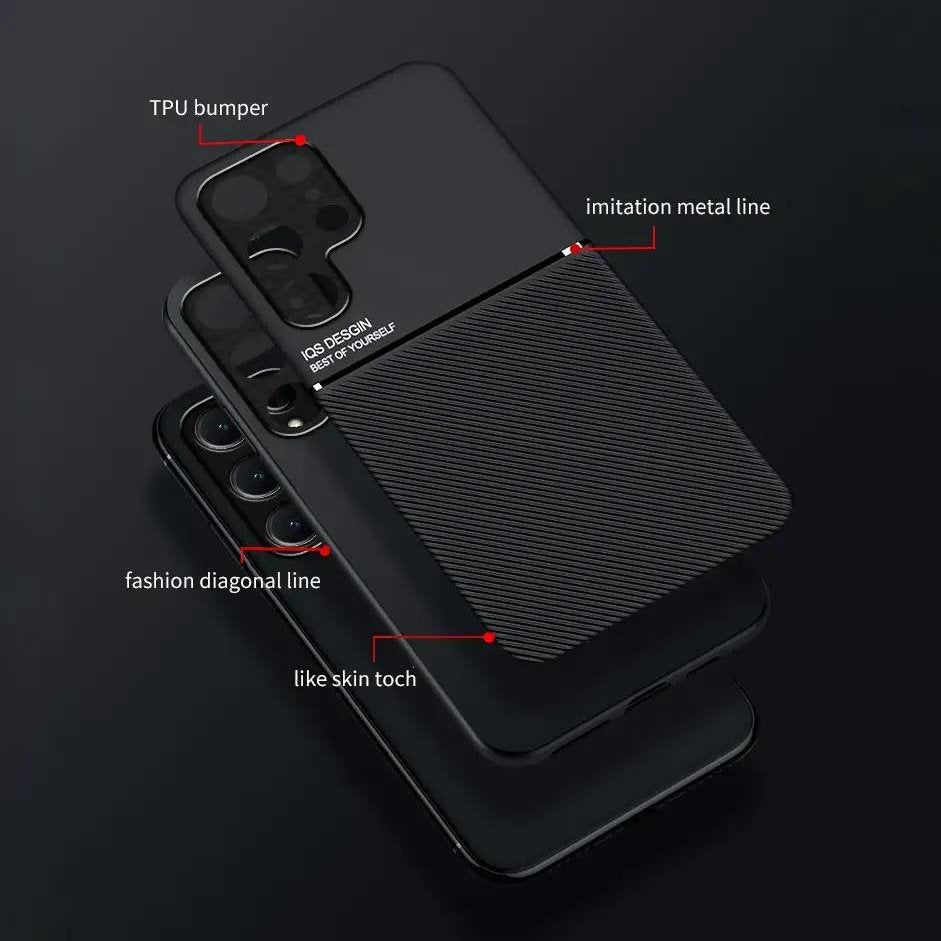 Luxe Slimline Moire Texture Grip Case - Samsung