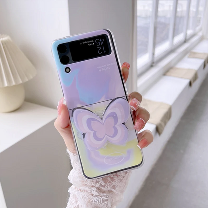 Shimmer Glow Butterfly Flip Case - Samsung