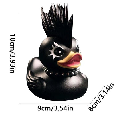 0907TA New Duck Statue Gothic Sculpture Punk Animal Figurine Resin Desk Decoration Collectible Figurines Satan Duck Tabletop Ornaments