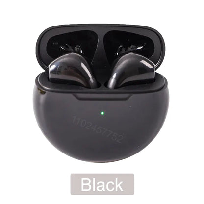 0407GG Air Pro 6 TWS Wireless Headphones with HD Mic Fone Bluetooth Earphones Sport Running Headset for Apple iPhone Xiaomi Pro6 Earbud