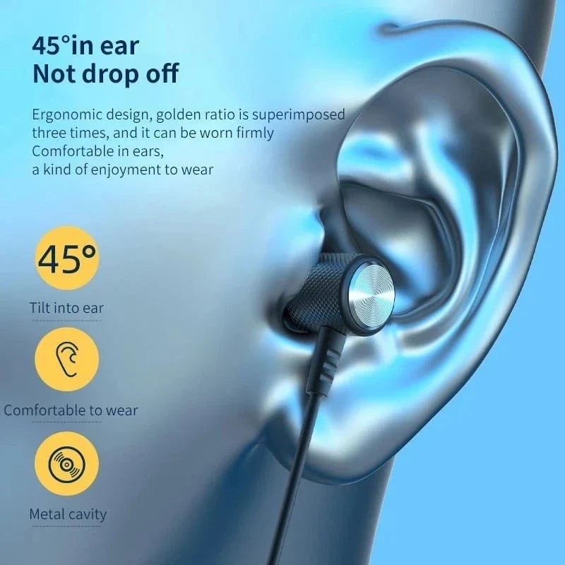 Wireless Headphones Bluetooth Neckband Magnetic Earphones Sport Running