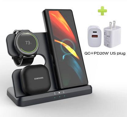 Wireless Charging Station for Samsung 3 in 1 Charger