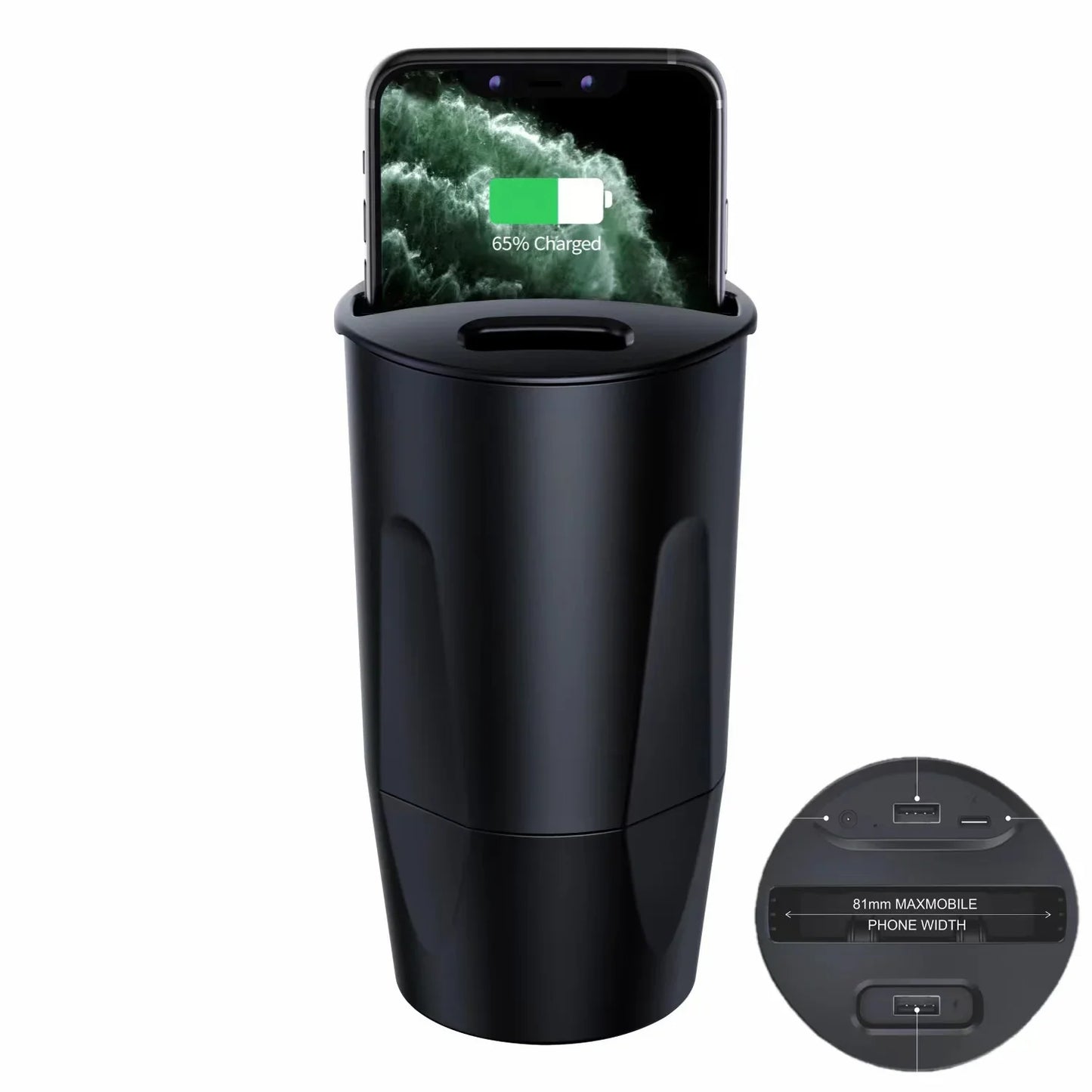 Wireless Cup Holder Car Phone Charger