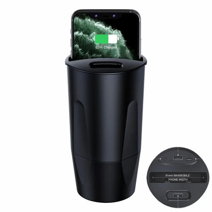 Wireless Cup Holder Car Phone Charger