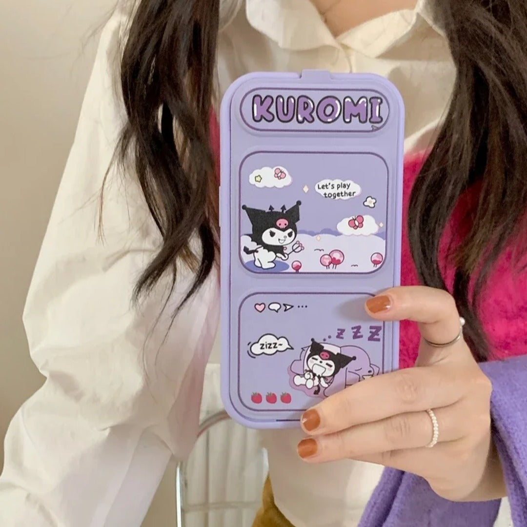 Kuromi Foldable Cartoon Stand Case