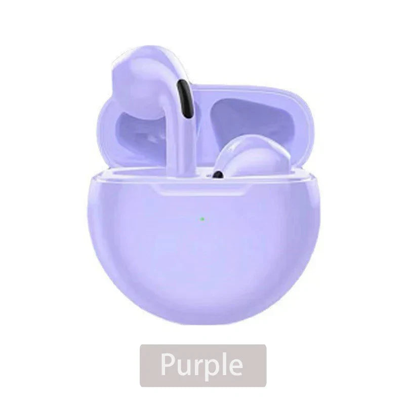 0407GG Air Pro 6 TWS Wireless Headphones with HD Mic Fone Bluetooth Earphones Sport Running Headset for Apple iPhone Xiaomi Pro6 Earbud