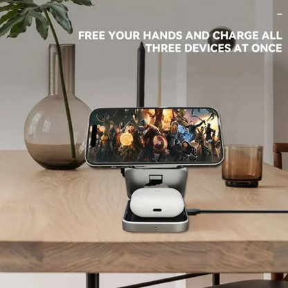 3-in-1 Magnetic Wireless Charging Station