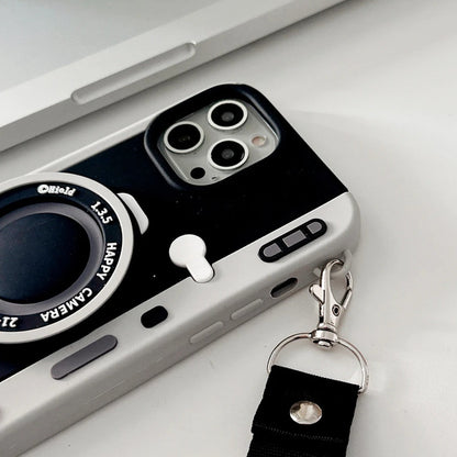 Cute 3D Camera Phone Case with Lanyard
