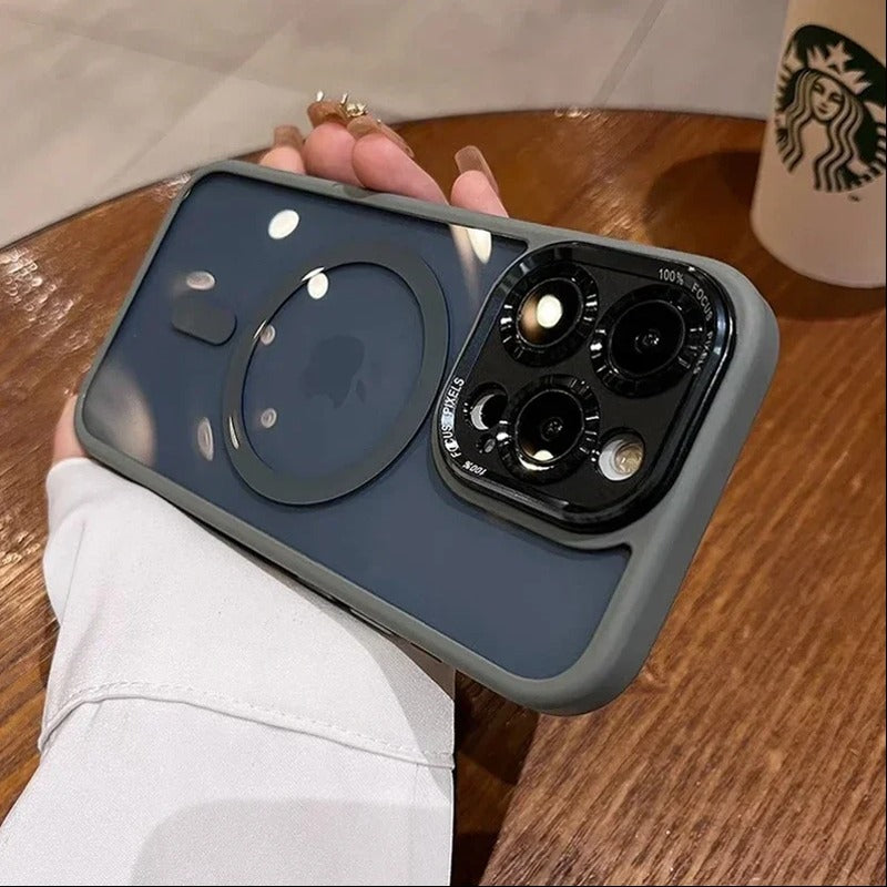 Luxury Shockproof MagSafe Transparent Case - iPhone
