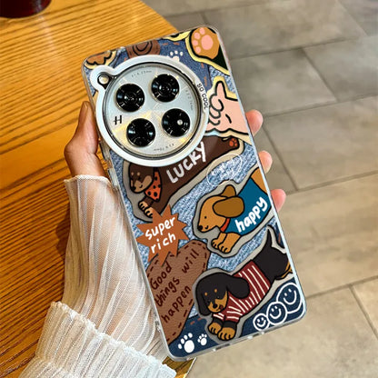 Adorable Denim Case with Paw-Inspired Design - OnePlus