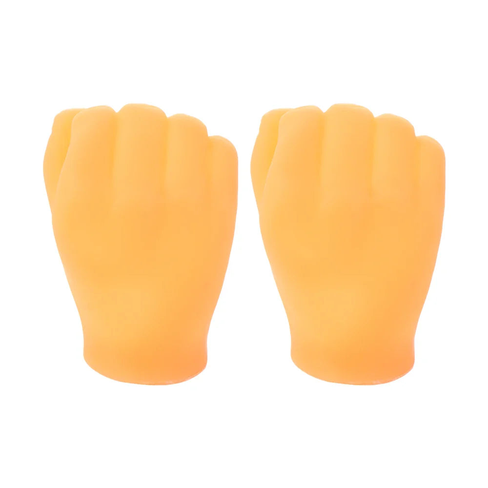 2407TA 2pcs Funny Mini Hands Puppets Creative Tiny Finger Fidget Toys Small Hand Adult Kid Novelty Toys Halloween Gift