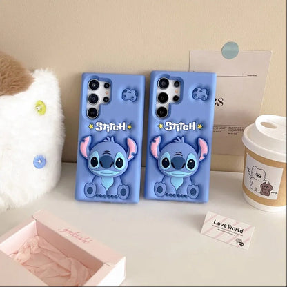 Adorable Playful Alien Stitch Cartoon Case - Samsung