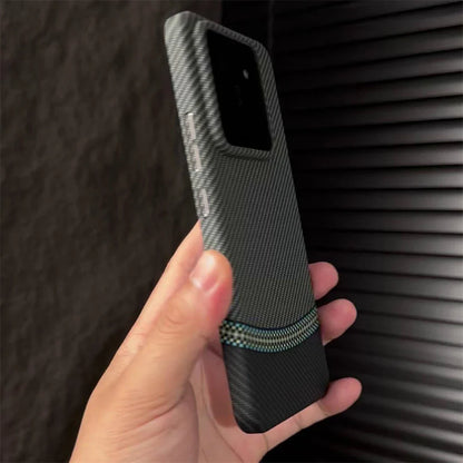 Graphene Zip Design Carbon Fiber Case - Xiaomi