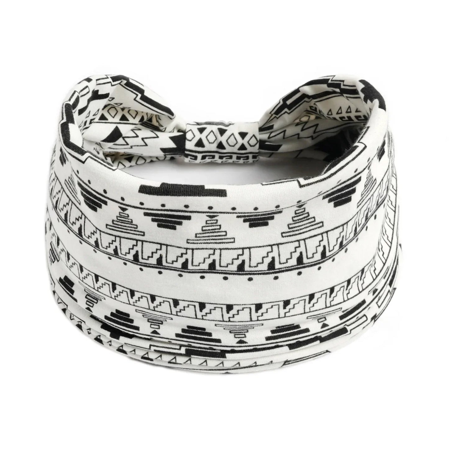 Wide Bandana headbands for Women Boho Bandeau Headbands Knot Hair Scarf Bands Stretch Floral Printed Non Slip Headbands Elastic