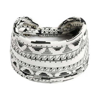 Wide Bandana headbands for Women Boho Bandeau Headbands Knot Hair Scarf Bands Stretch Floral Printed Non Slip Headbands Elastic