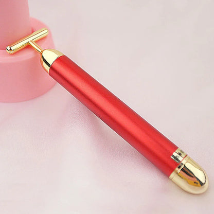 24k Gold Vibration Facial Roller Massager