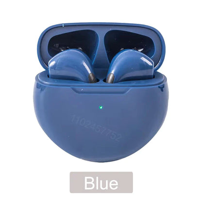 0407GG Air Pro 6 TWS Wireless Headphones with HD Mic Fone Bluetooth Earphones Sport Running Headset for Apple iPhone Xiaomi Pro6 Earbud