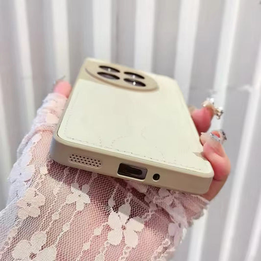 Soft Cream Quilted Case with Wave Pattern - OnePlus