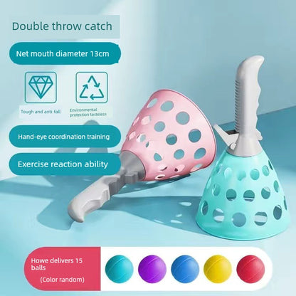 2307TA Matching Interactive Double Puzzle Girl Catapult Throwing Ball