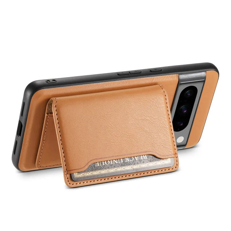Versatile Magnetic Leather Wallet Case - Google