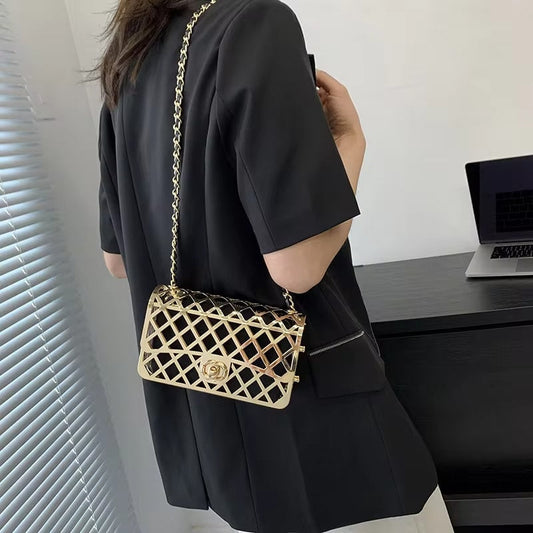 Hollow Metal Shoulder Bag