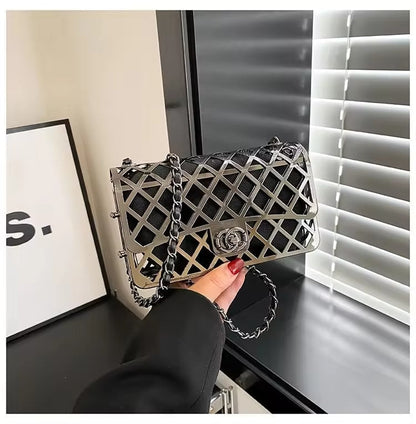 Hollow Metal Shoulder Bag