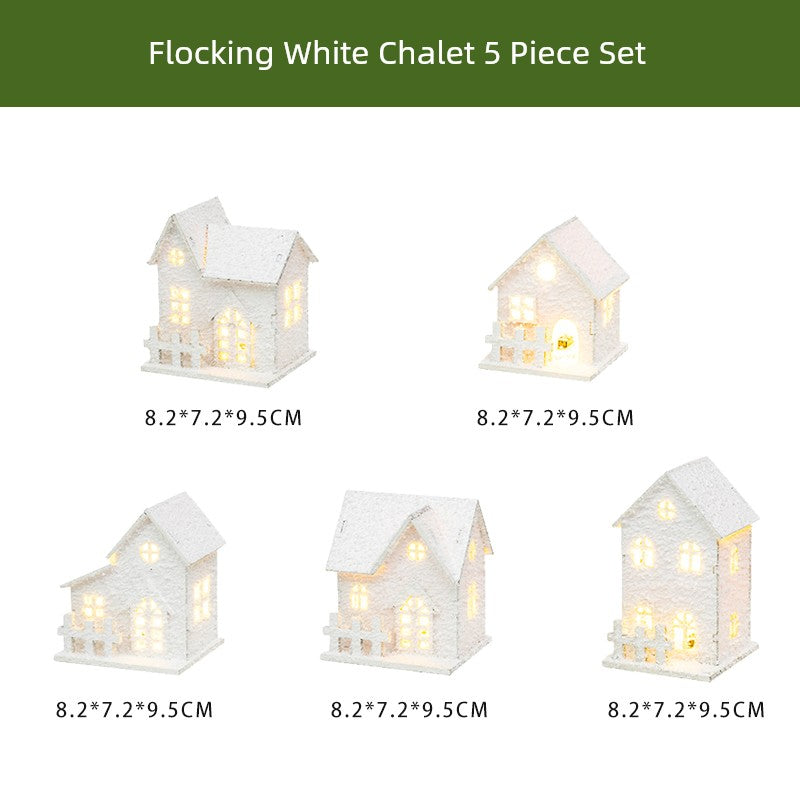 Winter Landscape Led Small House Desktop Decoration Christmas