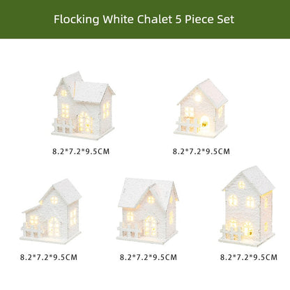 Winter Landscape Led Small House Desktop Decoration Christmas