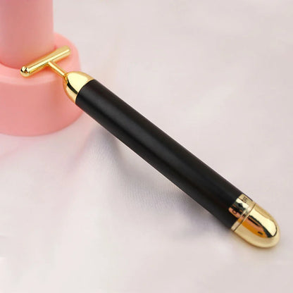24k Gold Vibration Facial Roller Massager